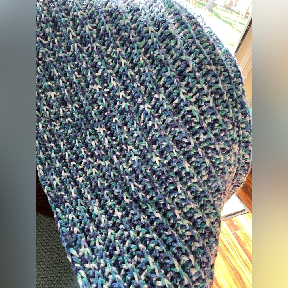 50x60in Handmade Crochet Chunky Throw